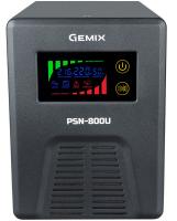 ДБЖ Gemix PSN-800U, 800VA/480W 12V/220V, 7/9/13A, 3*Schuko