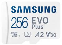 Карта пам'яті Samsung Evo Plus microSDXC 256GB UHS-I U3 A2 V30 R160MB/s + адаптер SD