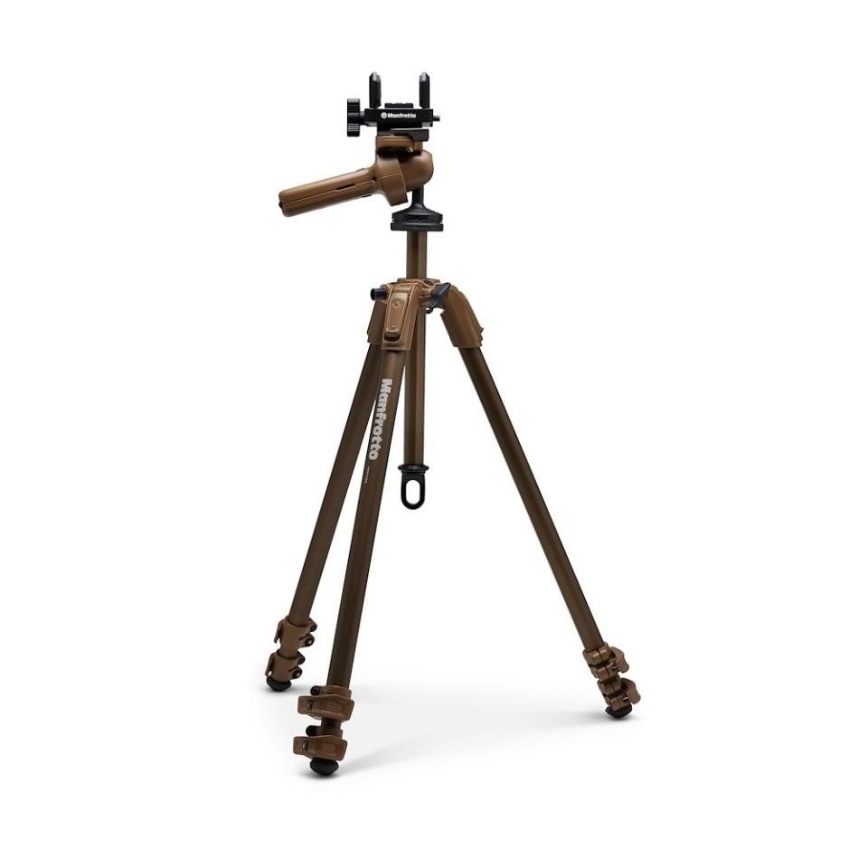 Штатив алюминиевый Manfrotto ALPHA S.H.O.T. Grip Kit для охотников, установка бинокля и ружья (MK-R02-SD)