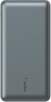 Акумулятор портативний літій-іонний Power Bank Belkin 20000мА·год, 15Вт, 2хUSB-A/USB-C, cірий