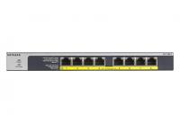 Комутатор NETGEAR GS108LP 8xGE PoE, 60Вт, Некерований