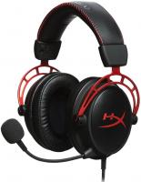 Гарнітура ігрова HyperX Cloud Alpha, mini-jack/dual 3.5мм, 1.2м/2м чорно-червоний