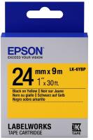 Картридж зі стрічкою Epson LK6YBP принтерів LW-600P/ LW-700/LW-Z710/LW-900P/ LW-1000P/LW-Z5000BE Pastel Blk/Yell 24mm/9m