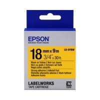 Картридж зі стрічкою Epson LK5YBW принтерів LW-400/ LW-400VP/LW-600P/ LW-700/LW-Z710/LW-900P/ LW-1000P/LW-Z5000BE Strng adh Blk/Yell 18mm/9m