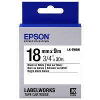 Картридж зі стрічкою Epson LK5WBN принтерів LW-400/ LW-400VP/LW-600P/ LW-700/LW-Z710/LW-900P/ LW-1000P/LW-Z5000BE Std Blk/Wht 18mm/9m