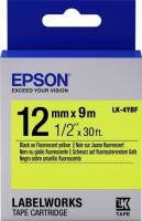 Картридж зі стрічкою Epson LK4YBF принтерів LW-300/LW-400/ LW-400VP/LW-600P/ LW-700/LW-Z710/LW-900P/ LW-1000P/LW-Z5000BE Fluorescent Black/Yellow 12mm/9m