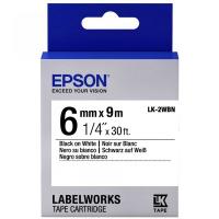 Картридж зі стрічкою Epson LK2WBN принтерів LW-300/LW-400/LW-400VP/LW-600P/ LW-700/LW-Z710/LW-900P/ LW-1000P/LW-Z5000BE Std Blk/Wht 6mm/9m