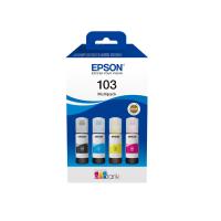 Контейнери з чорнилом Epson 103 EcoTank L1110/L1250/L3100/L3101/L3110/L3150/L3151/L3156/L3200/L3201/L3250/L3251/L3256/L3260/L3266/L3550/L3560/L5190/L5590/L5290  Multipack (C,M,Y,Bk)