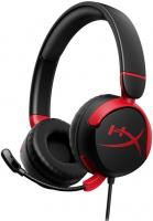 Гарнітура ігрова HyperX Cloud Mini, mini-jack, 1.2м, чорний-червоний