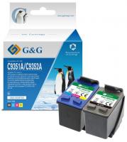 Картридж G&G до HP No.21/22 DJ3920/3940, PSC1410 Black/Tri-color Combo Pack