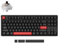 Клавіатура механічна Keychron C3 Pro 87Key, K pro Brown, USB-A, QMK, Hot-swap, EN/UKR, RGB, чорний