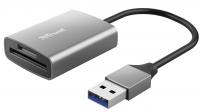 Кардрідер Trust Dalyx USB-A 3.2 > SD/microSD, Алюміній, 0.08м, Сірий