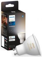 Лампа розумна Philips Hue GU10, 5W(50Вт), 2200K-6500K, Tunable white, ZigBee, Bluetooth, димування
