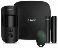 Комплект охоронної сигналізації Ajax StarterKit Cam, hub 2, motioncam, doorprotect, spacecontrol, jeweller, бездротовий, чорний