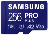 Карта пам'яті Samsung PRO Plus microSDXC 256GB UHS-I U3 V30 A2 R180/W130 MB/s