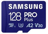 Карта пам'яті Samsung PRO Plus microSDXC 128GB UHS-I U3 V30 A2 R180/W130 MB/s