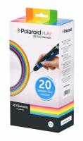 Картридж для 3D ручки Polaroid PLAY PLA, 1.75мм, нитка, 20шт, мікс
