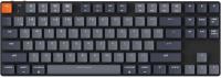 Клавіатура механічна Keychron K1SE 87Key, Gateron Blue, BT/USB-A, Low Profile, EN/UKR, White Led, чорний