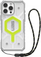 Чохол+ремінець UAG для iPhone 16 Pro Max, Pathfinder Clear Magsafe Bundle, Active Neon Lanyard