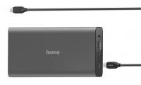 Акумулятор портативний літій-іонний Power Bank Hama 26800 мА·год, 60Вт, PD