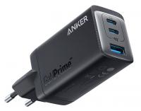 Зарядний пристрій мережевий ANKER PowerPort 735 GaNPrime - 65W 2xPD & 1xPIQ PPS/DPDS, чорний