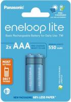 Акумулятор Panasonic Eneloop NI-MH Lite AAA 550 мАг, 2 шт (BK-4LCCE/2CP)