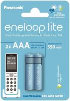 Акумулятор Panasonic Eneloop NI-MH Lite AAA 550 мАг, 2 шт