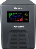 ДБЖ Gemix PSN-2000U, 2000VA/1200W 12V/220V, 7/13/18A, 3*Schuko, без АКБ