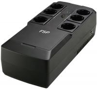 ДБЖ FSP NanoFit 600, 600ВА/360Вт, SCHUKO, USB/2хUSB зар 5V/1A(Max.), AVR