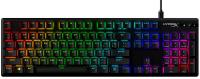 Клавіатура механічна HyperX Alloy Origins PBT 104key, AqUK, USB-A, EN/RU, RGB, чорний