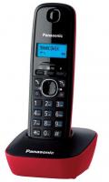 Радіотелефон DECT Panasonic KX-TG1611UAR, чорно-червоний