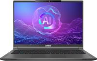 Ноутбук MSI Creator A16 AI+ A3XVGG 16 QHD+, Ryzen AI 9 HX 370, 32GB, F1TB, NVD4060-8, W11P, сірий