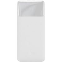 УМБ Baseus Bipow 20000mAh 15W 3A, MicroUSB, 2xUSB,1xType-C In/Out White