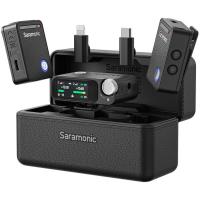 Бездротова мікрофонна система Saramonic ULTRA01 для камер та мобільних пристроїв (2Tx, 1Rx, зарядний кейс), чорний