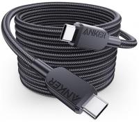 Кабель ANKER 310 USB-C - USB-C - 1.8м 240W Nylon, чорний