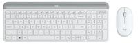 Комплект (клавіатура, мишка) бездротовий Logitech MK470 White (920-009205)