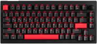 Клавіатура механічна Lemokey  X4 84Key, Keychron Brown, USB-A, QMK/VIA, Hot-Swap, EN/UKR, Red led, чорний