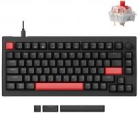 Клавіатура механічна Lemokey  X4 84Key, Keychron Red, USB-A, QMK/VIA, Hot-Swap, EN/UKR, Red led, чорний