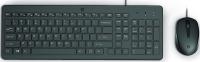 Комплект клавіатура та миша HP 150, USB-A, EN/RU, чорний