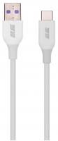 Кабель USB-A > USB-C заряджання/синхронізації 2E 1м, Type-C, Glow, білий