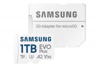 Карта пам'яті Samsung EVO Plus microSDXC 1TB U3 A2 V30 R160 MB/s + адаптер (MB-MC1T0SA/EU)