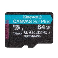 Карта пам'яті Kingston Canvas Go! Plus microSDXC 64GB C10 UHS-I U3 A2 V30 R200MB/s