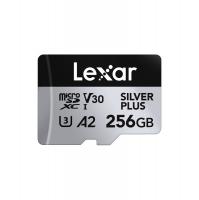 Карта пам'яті Lexar Professional SILVER PLUS microSDXC UHS-I 256GB U3 A2 V30 R205/W150 MB/s (LMSSIPL256G-BNANG)
