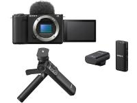 Фотокамера бездзеркальна Sony ZV-E10 II body (чорний) + бездротова мікрофонна система Sony ECM-W2BT + штатив з бездротовим ДК Sony GP-VPT2BT