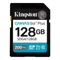 Карта пам'яті Kingston Canvas Go! Plus SDXC 128GB UHS-I U3 V30 R200 MB/s