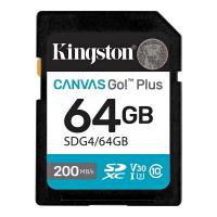 Карта пам'яті Kingston Canvas Go! Plus SDXC 64GB UHS-I U3 V30 C10 R200MB/s
