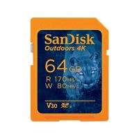 Карта пам'яті SanDisk Outdoors 4K SDXC UHS-I 64GB V30 R170/W80 MB/s (Orange)
