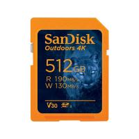 Карта пам'яті SanDisk Outdoors 4K SDXC UHS-I 512GB V30 R190/W130 MB/s (Orange)