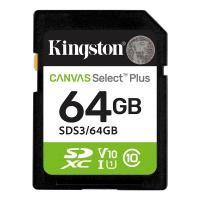 Карта пам'яті Kingston Canvas Select Plus SDXC UHS-I 64GB U1 V10 R100MB/s