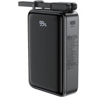 УМБ Acefast 20000mAh 67W PD3.0 20В/3.35A Type-C, USB-A, with cable, Li-ion M4 Black